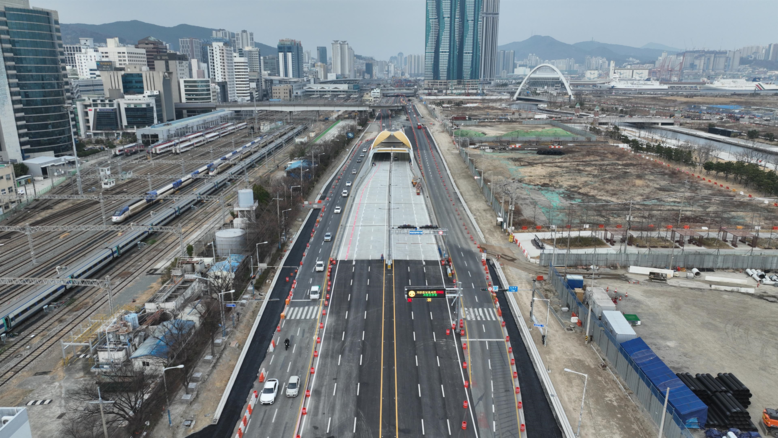 부산역 부근 교통난 해소를 위해 3월...